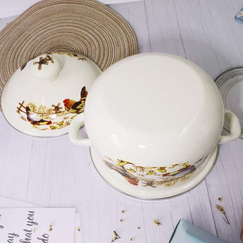 经典搪瓷汤锅 | JingXi Enamelware